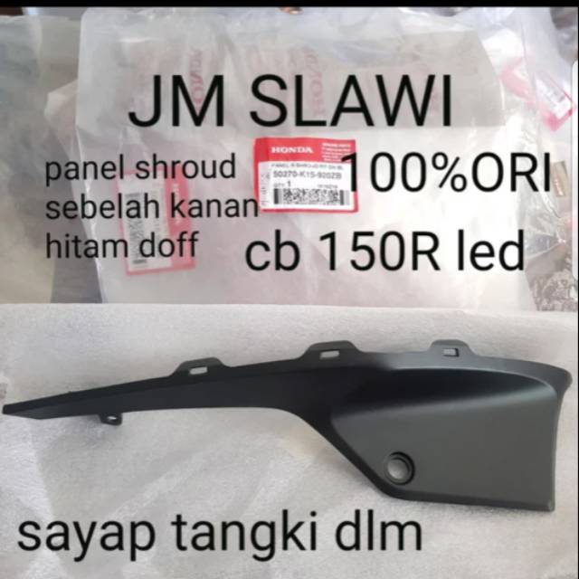 50275 &amp; 50270-K15-920ZB cover panel shroud cover kupingan tangki dalam cb 150r led 2016-2018 ori ahm