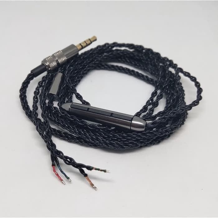 Earphone Cable Replacement With Mic Volume Control 8 Braid