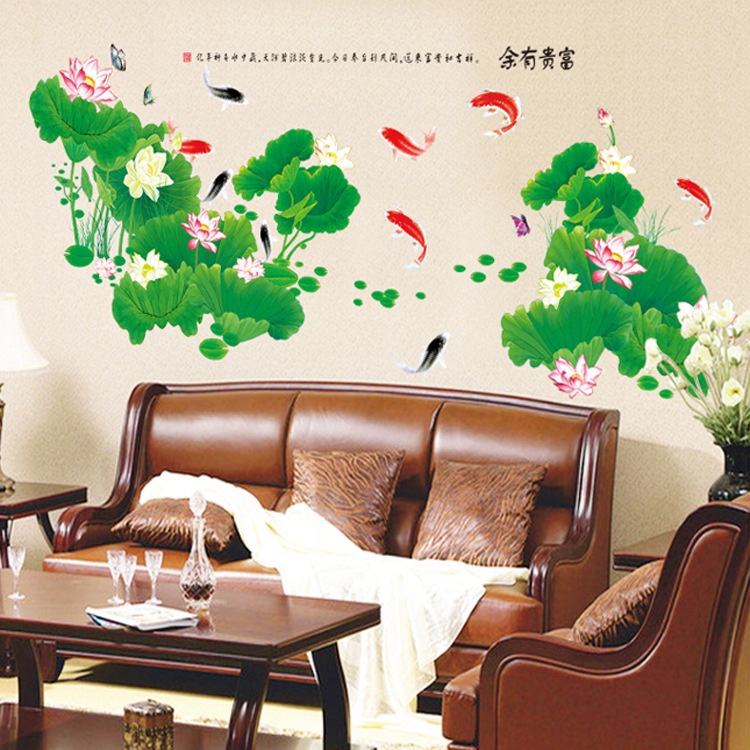 WALLSTICKER STICKER WALSTIKER WALLSTIKER MOTIF 1 SET A DAN B MOTIF BUNGA TERATAI HIJAU WALLPAPER WALPAPER WELPAPER STIKER DEKORASI DINDING TEMBOK LEMARI PINTU MEJA RUANG TAMU KAMAR ANAK CAFE CAFEE CAFFE STIKER MURAH BANYAK