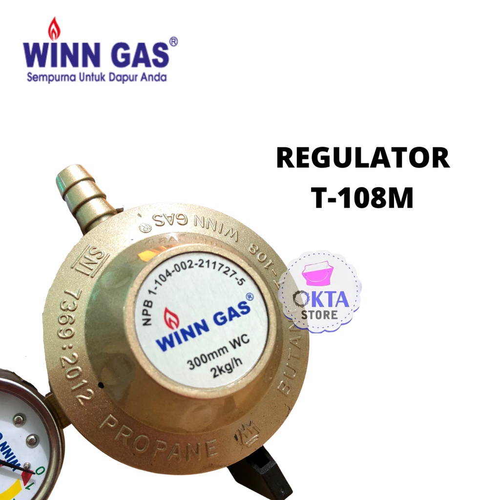 Winn Gas Regulator Low Pressure Tekanan Rendah W - 108 Meter