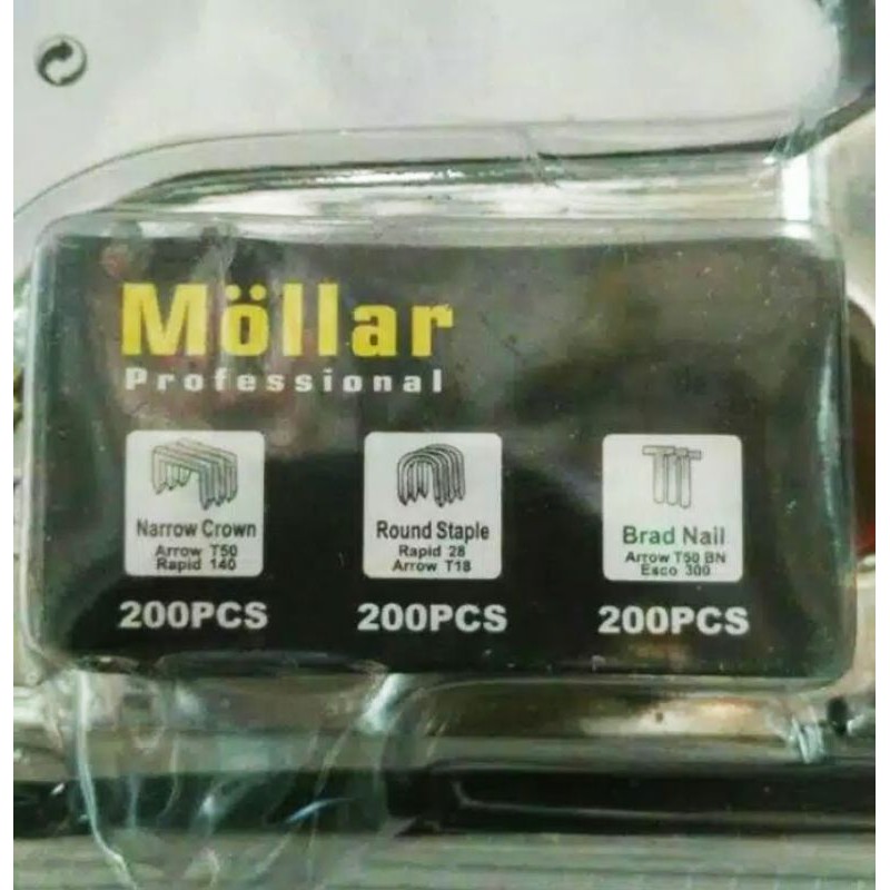 

Staple Gun Tembak Tacker Staples Stepler Hekter mollar 3in1 jok kulit