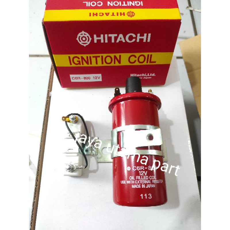 IGNITION COIL KOIL PENDEK 12V UNIVERSAL HITACHI
