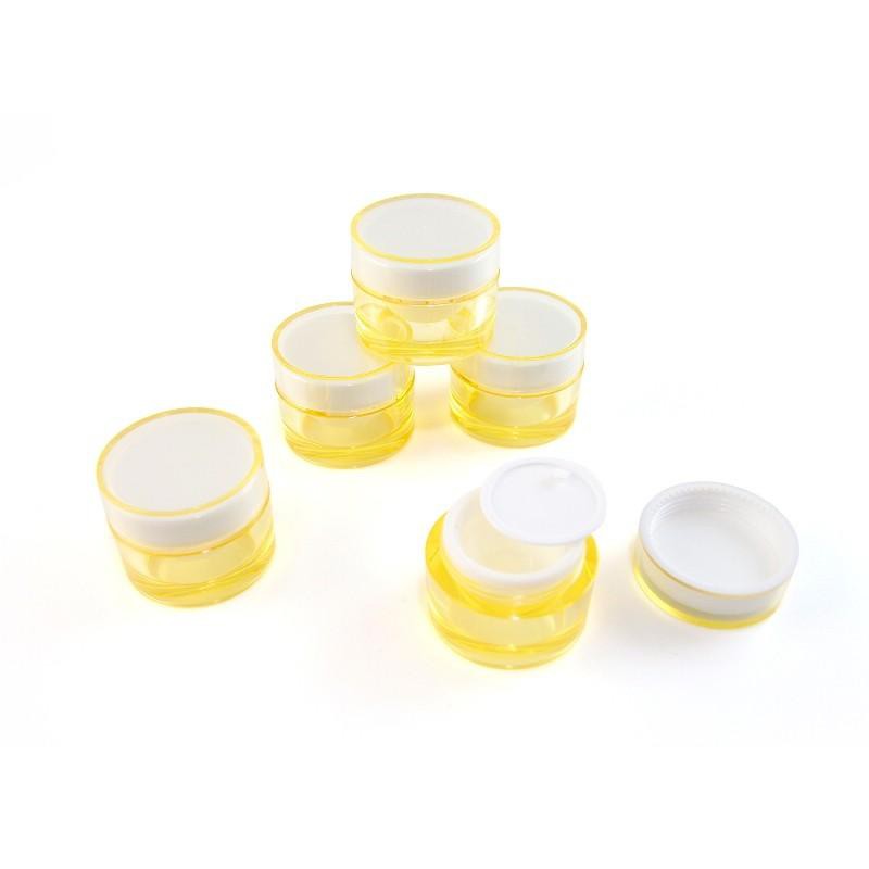 POT CREAM ACRILIC 10 GRAM / JAR KRIM AKRILIK 10GR PINK / KUNING / UNGU BENING