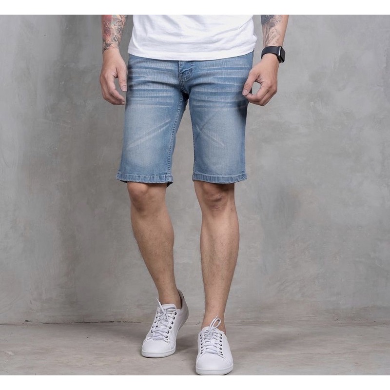 KBCollections Celana Pendek Jeans Pria Polos dan Sobek| chino dan short Jeans Pria