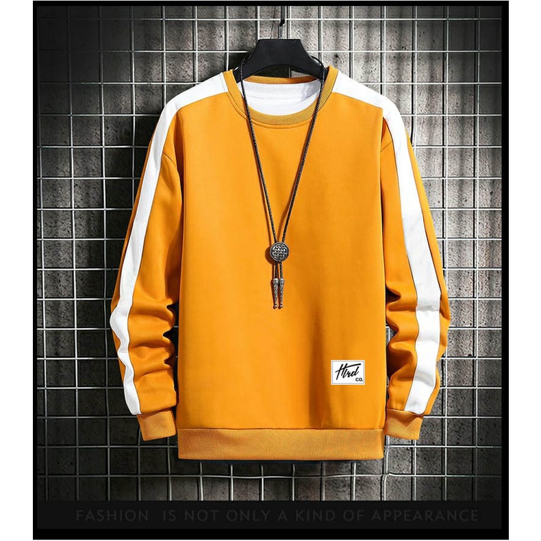 SWEATER CREWNECK HLDR PLAT TANGAN LOGO BORDIR // SWEATER BASIC PRIA DAN WANITA // SWEATER PRIA