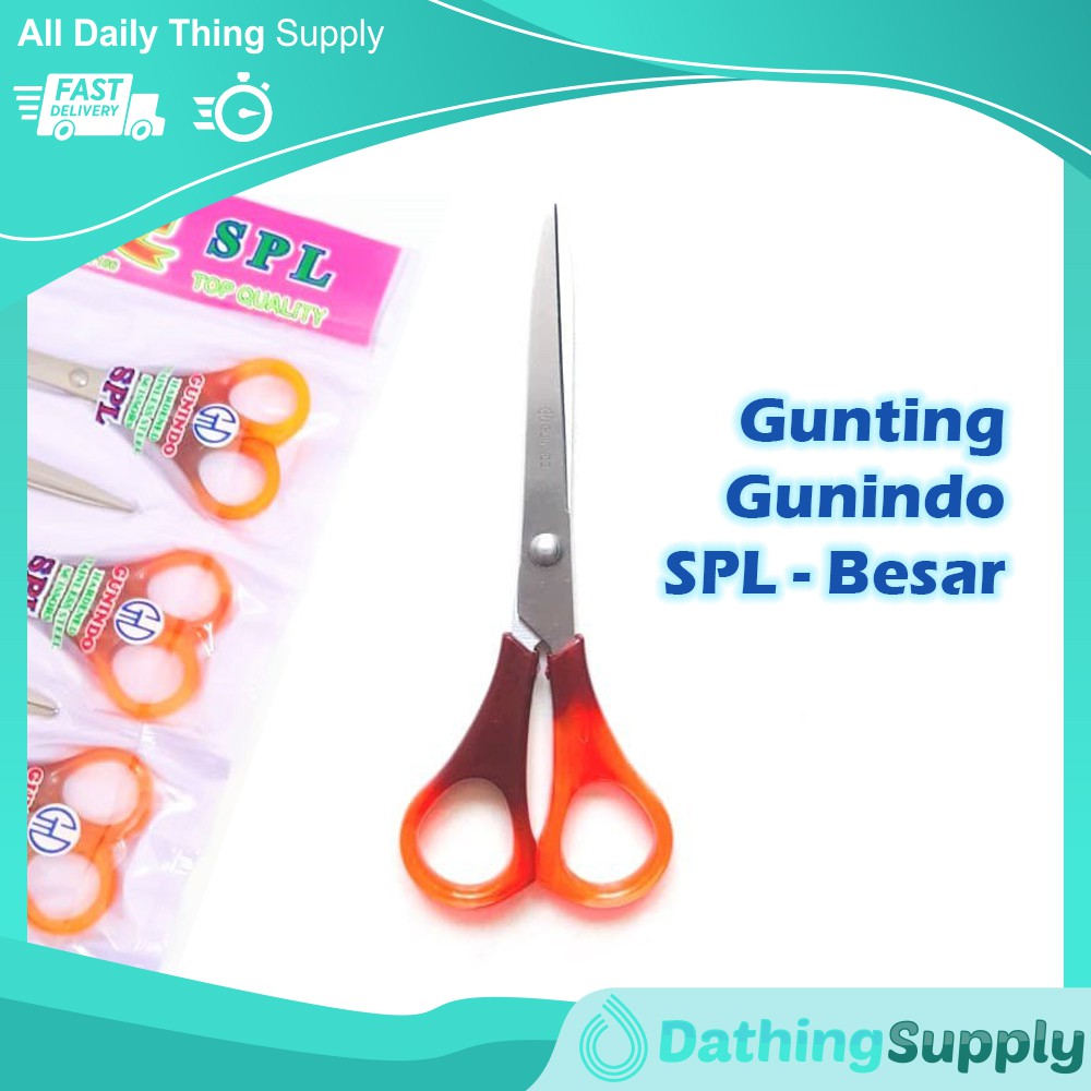 

Gunting Renteng Kertas Gunindo SPL Besar 16 cm Stainless Steel Scissors Satuan PCS