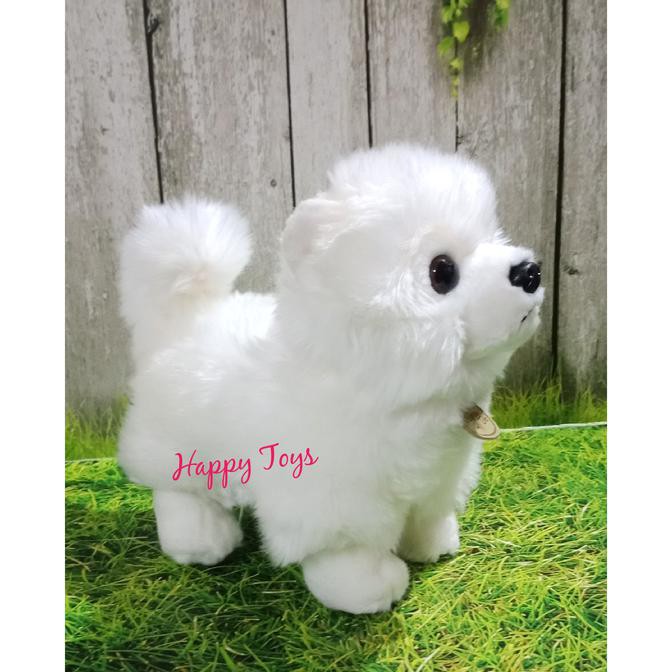 Promo Boneka Anjing Mini Pom Putih Shopee Indonesia