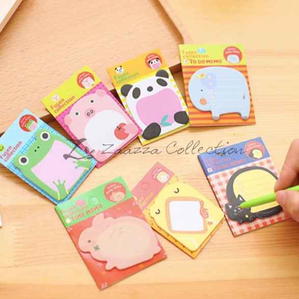 

Sticky Notes Animal | Kertas Memo Hewan Unik | Tempelan Catatan Motif Karakter | Memo Note Animal Karakter