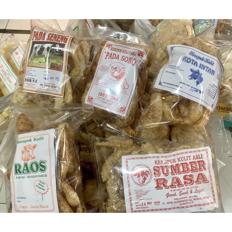 

kerupuk kulit kerbau asli garut 90gr / cemilan snack makanan ringan super snack