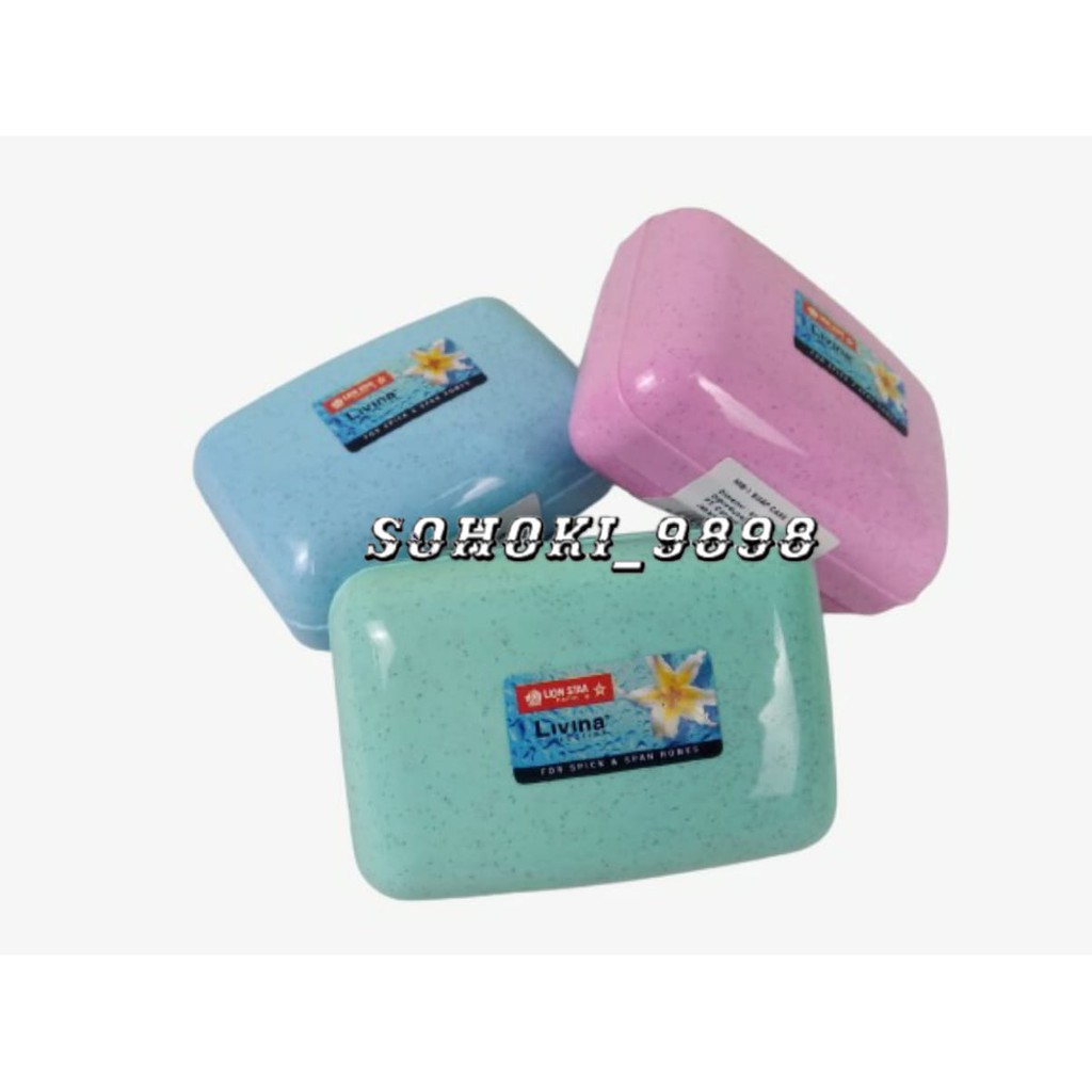 Tempat Sabun Batang/ Kotak Sabun Batang  lavina  LION STAR per 6 bh