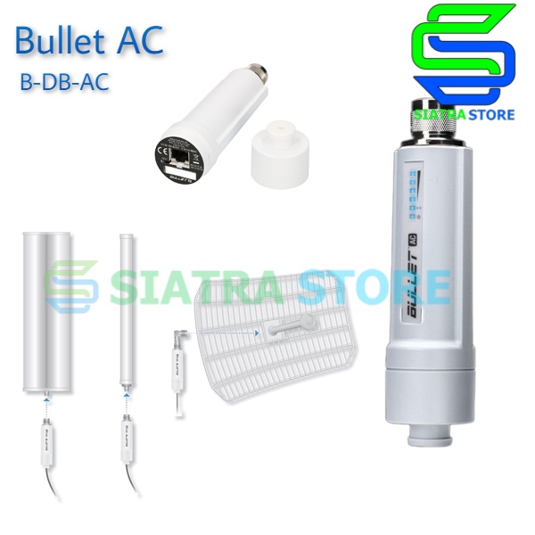 Paket Ubiquiti B-DB-AC Bullet AC + POE