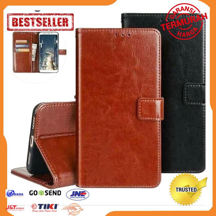FLIP CASE HP SAMSUNG A30S WALLET LEATHER CASE DOMPET