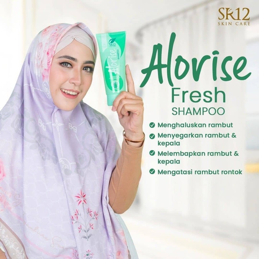 SHAMPOO ALORISE BY SR12 PERAWATAN RAMBUT BERCABANG RONTOK DAN KERING 200 ML