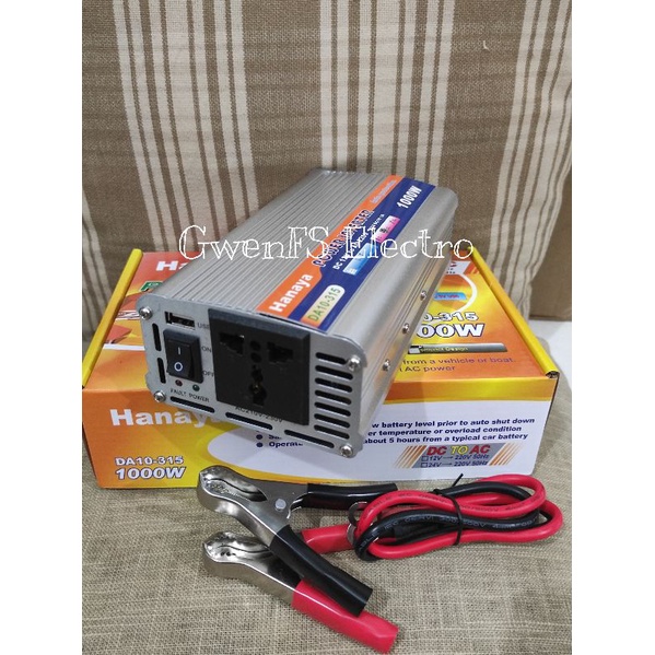 Power Inverter 1000watt Hanaya 1000W Inverter Hanaya