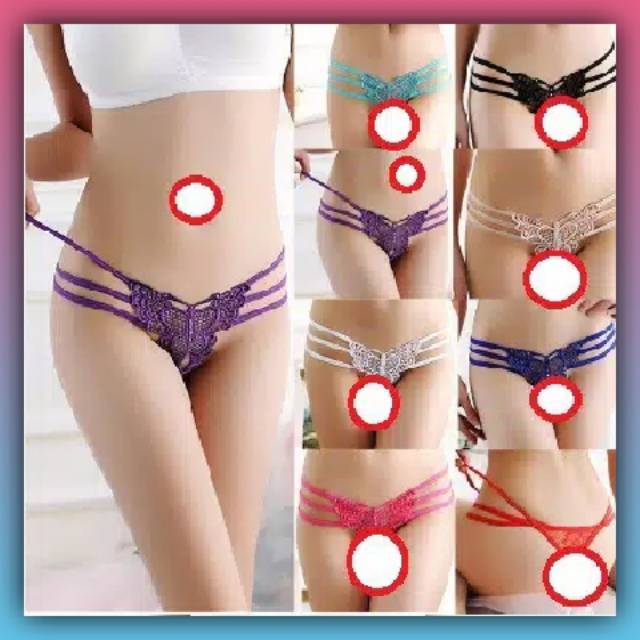 Celana Dalam Wanita Gstring Kupu kupu Sexy Tali Satu IMPORT