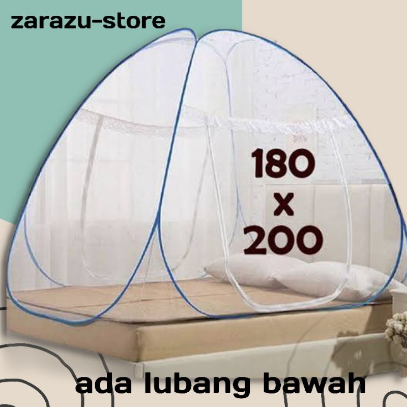 KELAMBU BUTERFLY  SUPER JUMBO UK 200 x 200   Kelambu Tempat Tidur Model Tenda Anti Nyamuk Kasur Bayi Dewasa Kamar