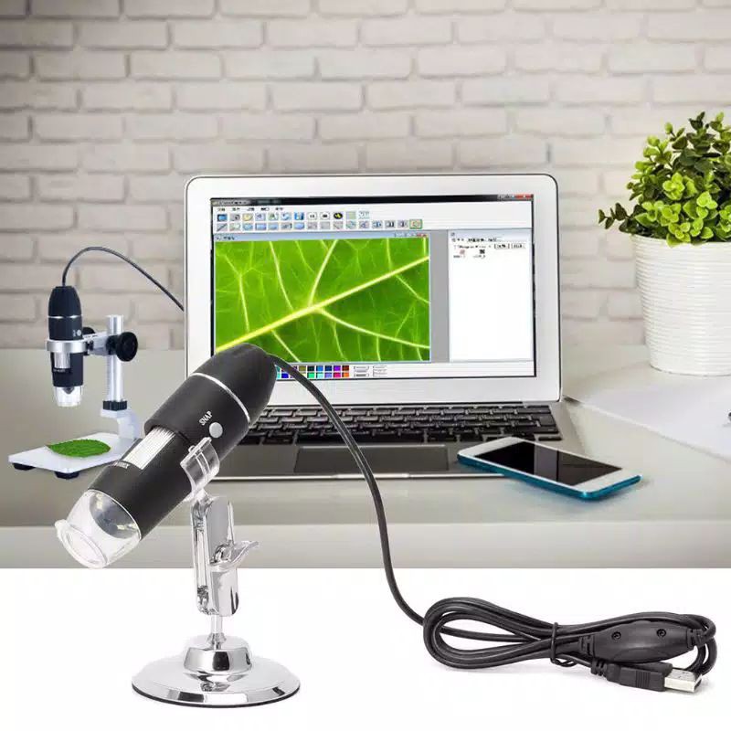 1600x zoom Digital microscope skin analyzer face & hair komputer and biological
