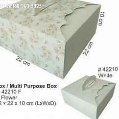 

^Harga Terjangkau,,【 DUS KUE CANTIK / GIFT BOX ELEGAN / BOX KUE 22X22X10CM 42210 ISI 5bh *d,^