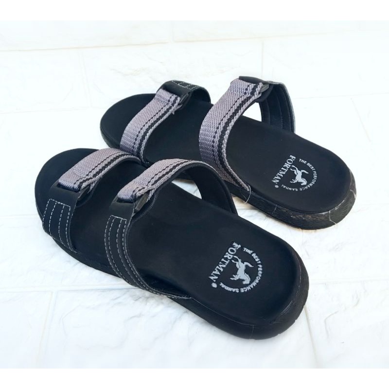 Sandal Selop Casual Pria Sandal Slop Santai Ban 2