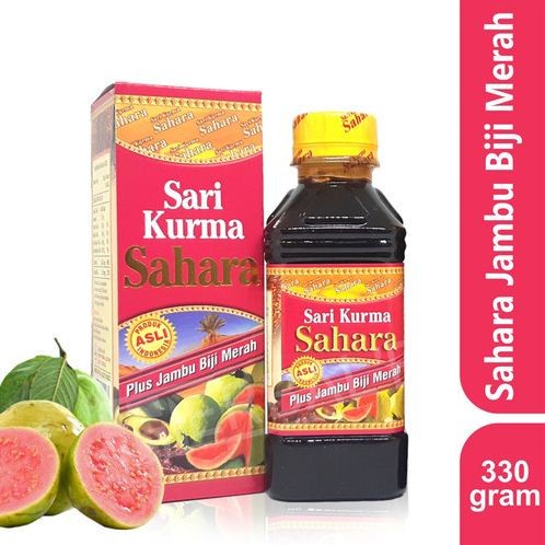 Squash Sari Kurma Sahara Plus Jambu Merah 330gr