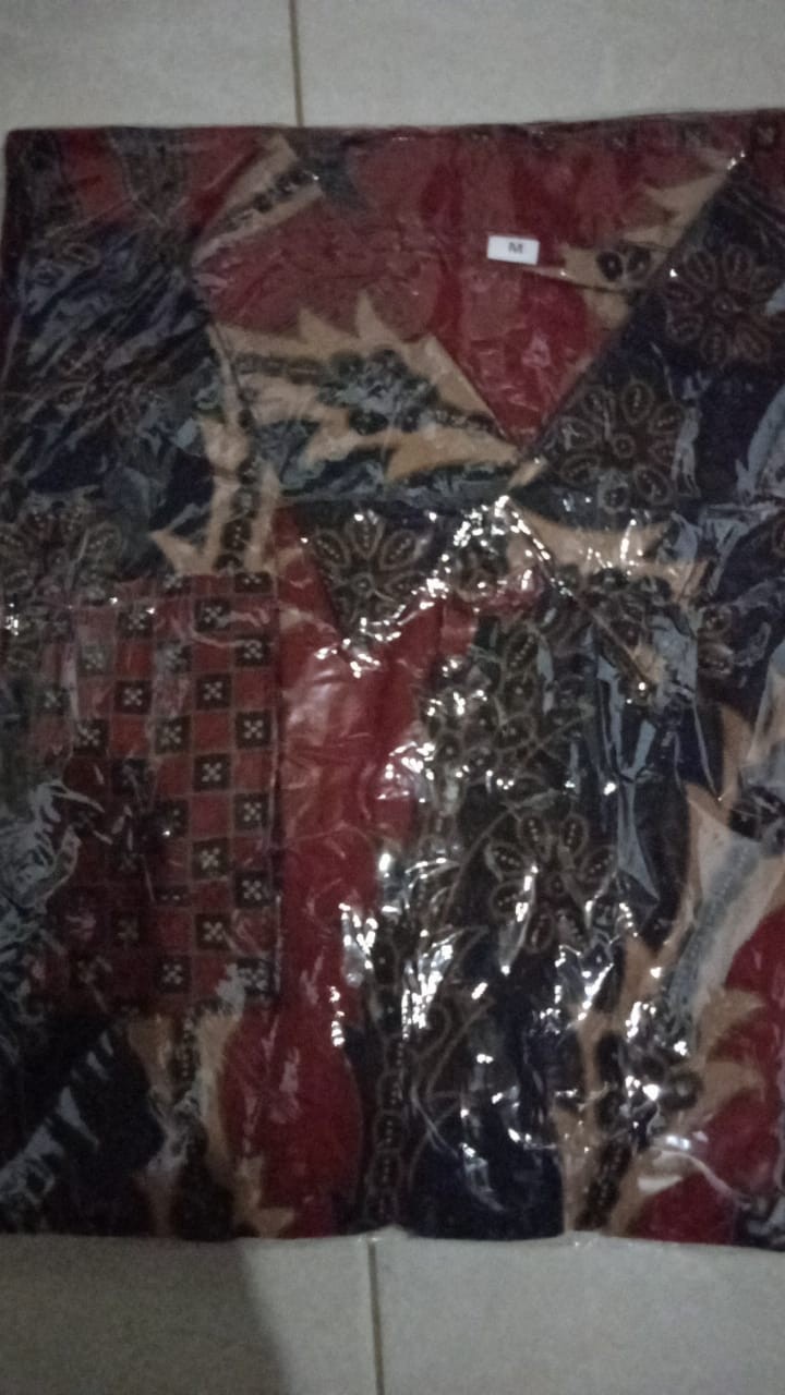 Kemeja Batik Lengan Panjang Size M L Xl Xxl