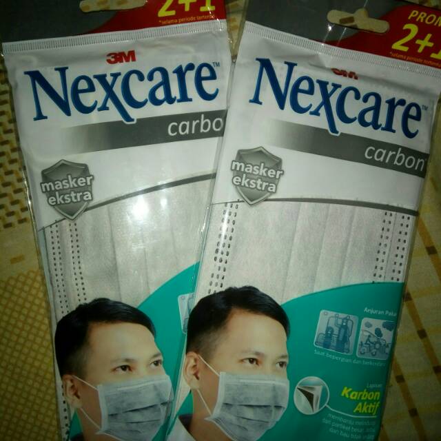 Masker Medis 3M Nexcare Carbon
