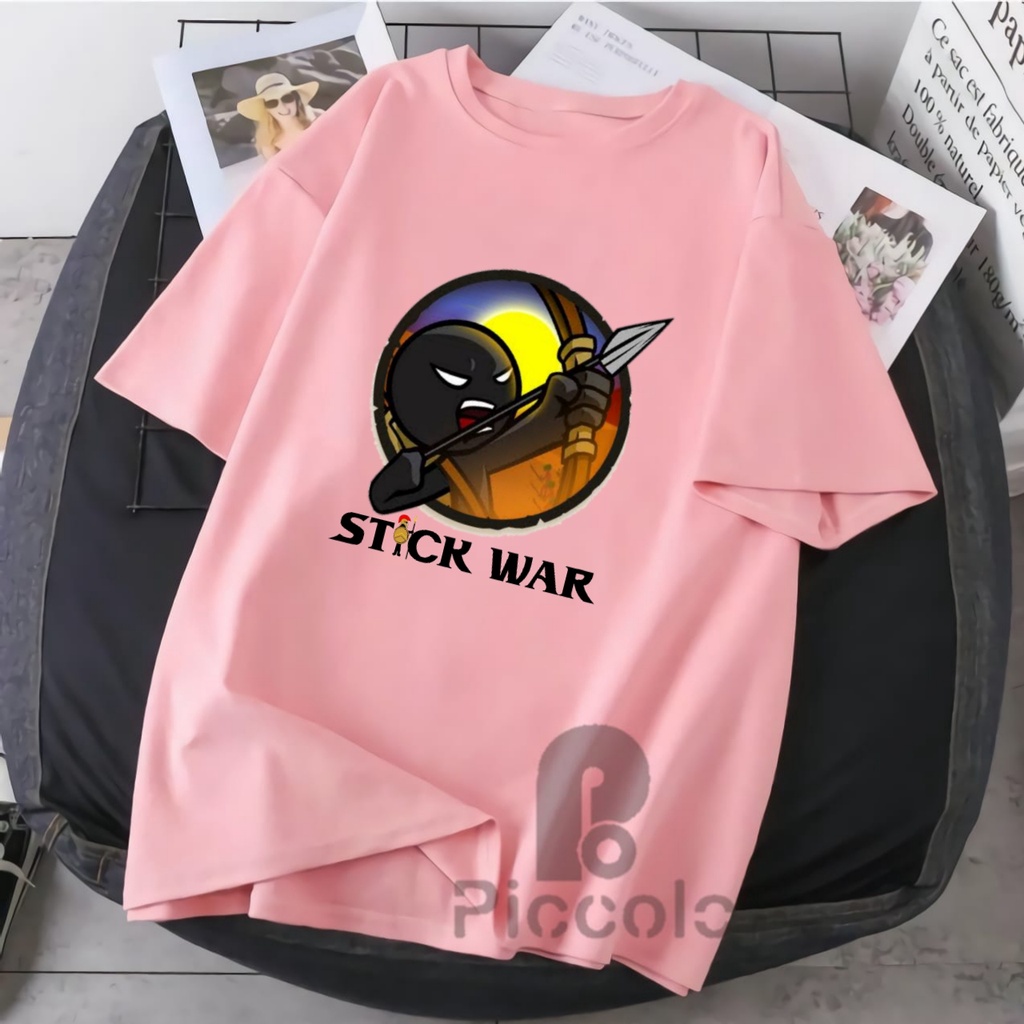 BAJU ANAK KAOS ANAK STICK WAR BAHAN PREMIUM