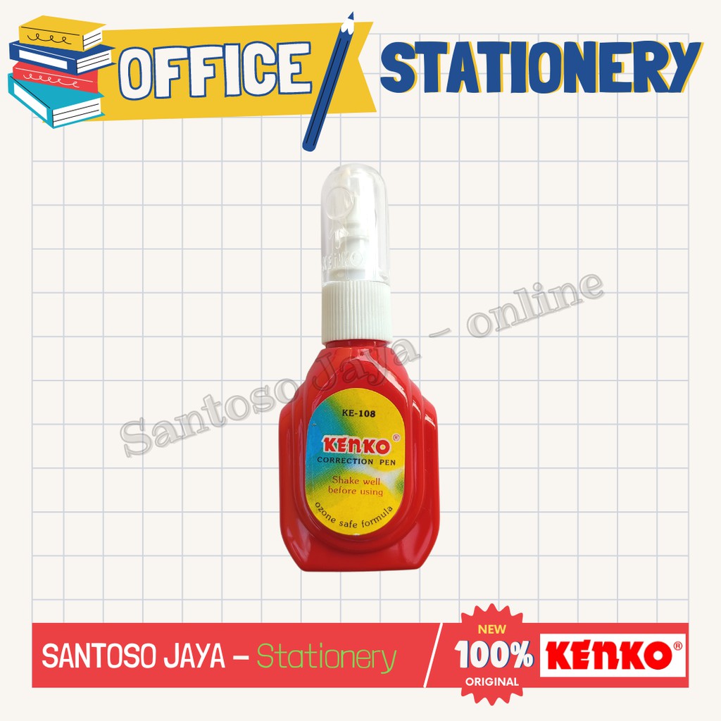 

Mini Correction Pen KENKO KE-108 - Tip-Ex - Tip-X KENKO KE108