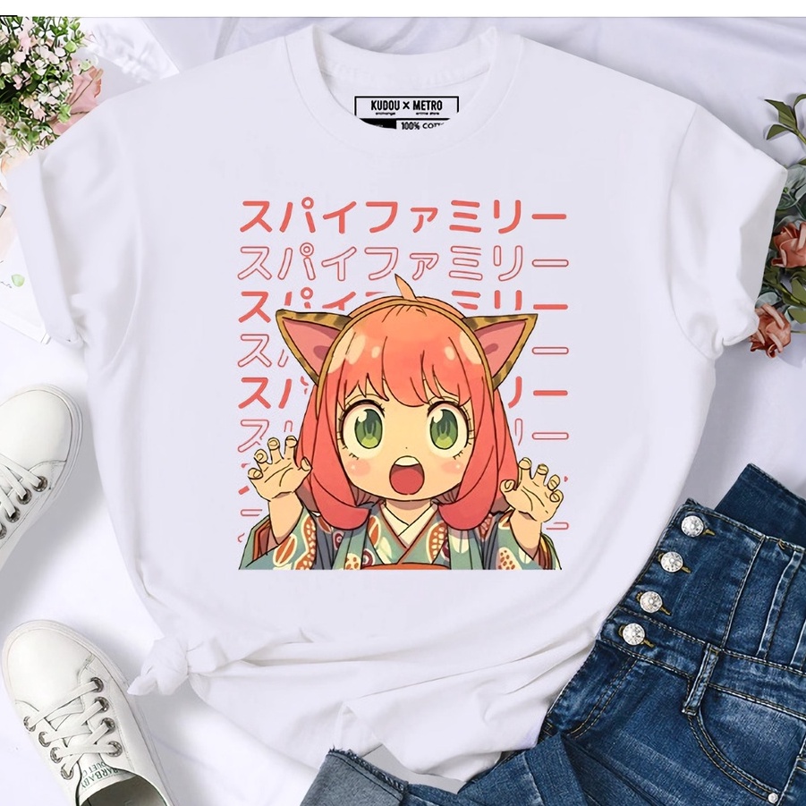 Tshirt Anya Kawaii Neko Anime Manga SPY x Family Unisex