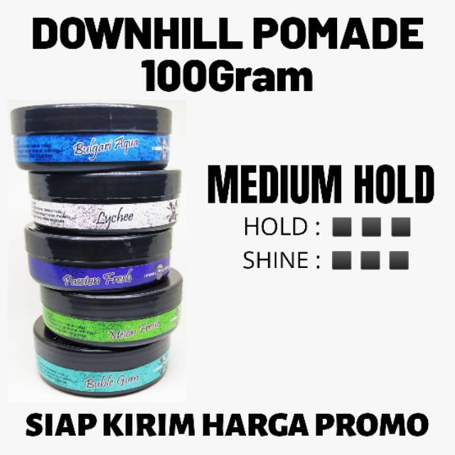 Downhill Pomade Oilbased  besar 100gram aroma grosir murah 11 Aroma