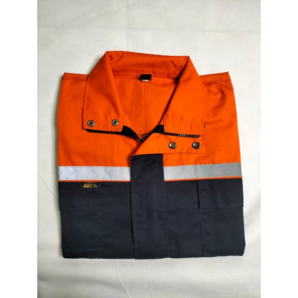 Wearpack Atasan Semi Jaket | Baju Safety Navy - Orens