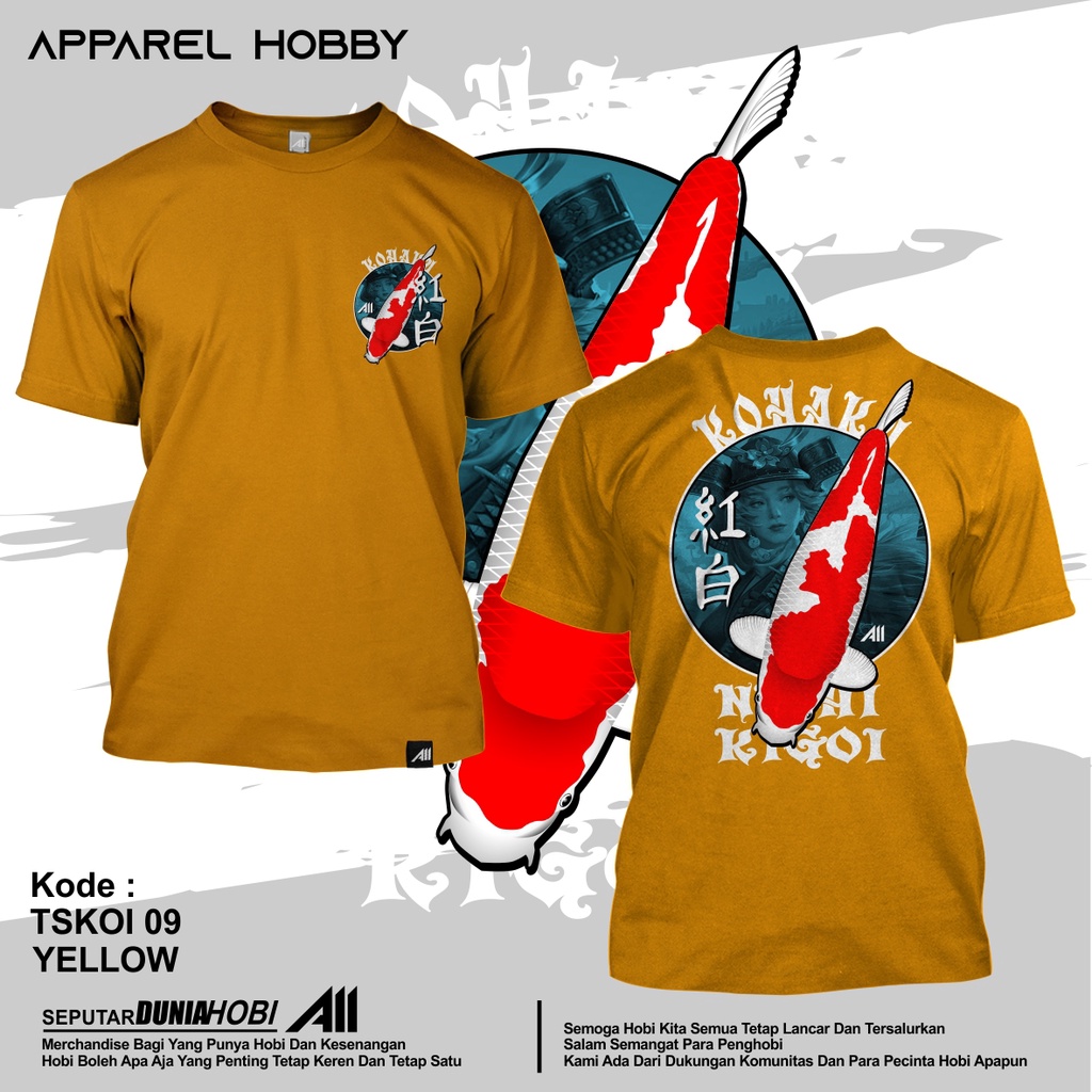 KAOS IKAN KOI KOHAKU TSKOI 9 YELLOW