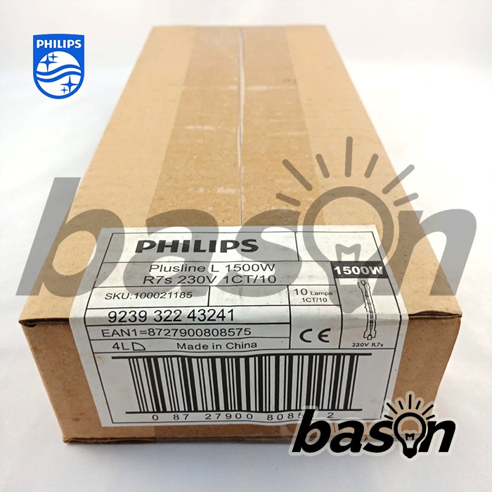 Philips Plusline L 1500W R7s 230V - Halogen linear lamps