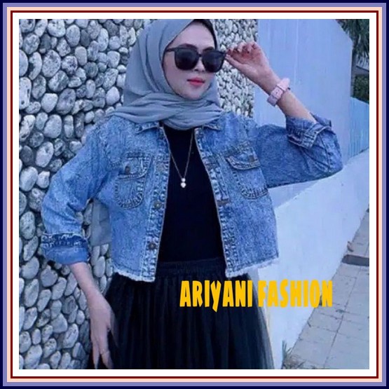 Jacket Wanita Crop Jaket Wanita Korea Crop Jaket Crop Jacket Rompi Wan Jaket Jeans Crop Wanita Cewek