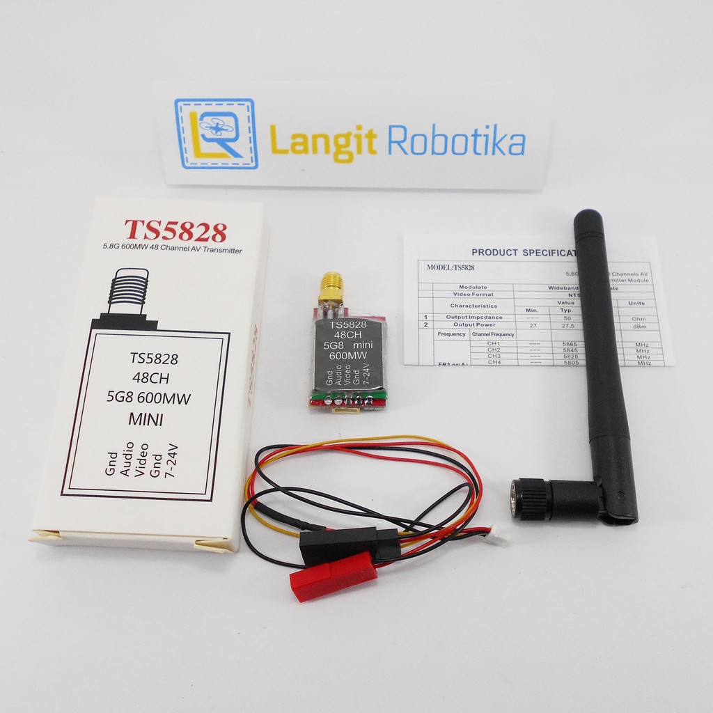 Video Sender Transmitter Video FPV Boscam Vtx TS5828 600mW 5.8Ghz 48CH