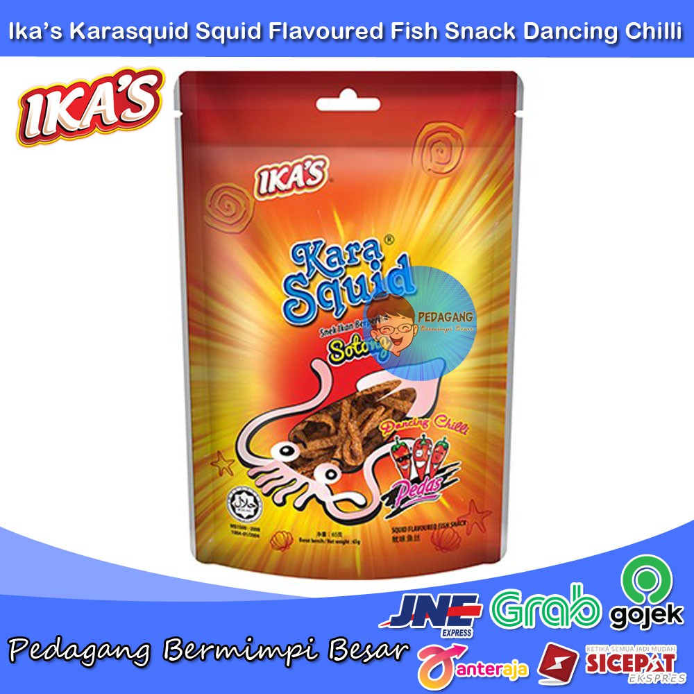 Ikas Karasquid Squid Flavoured Fish Snack Dancing Chilli | Snack Ikan BUY 1 GET 1