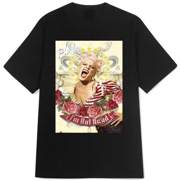 Kaos Pink I'm Not Dead Tshirt Unisex Casual Tees New Cotton Ready Stock [Bisa COD] Siap Kirim