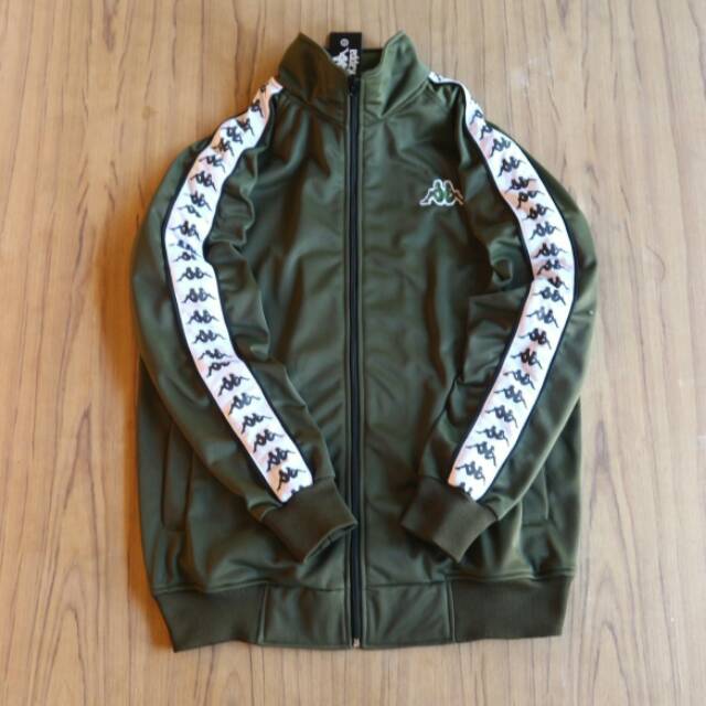 Jaket tracktop casual kappa hijau army terlaris