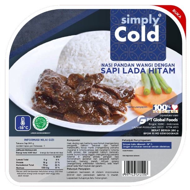 

Pandan Wangi Rice with Black Pepper Beef FROZEN FOOD