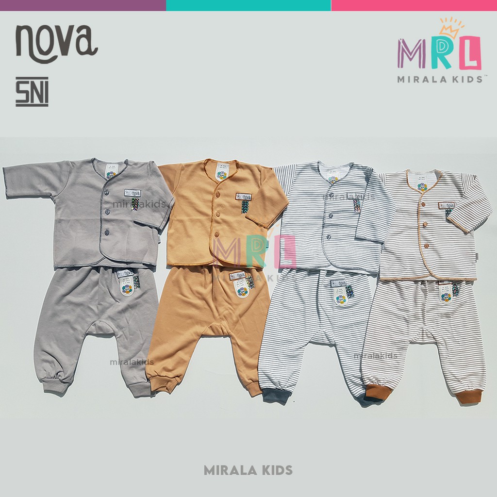 Nova Setelan Baju Panjang dan Celana Panjang SNI - Nova Baju Bayi Newborn