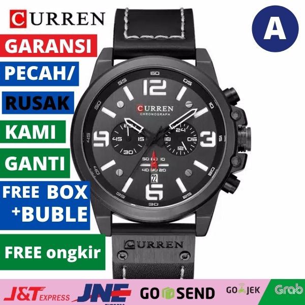 Jam Tangan Pria CURREN 8314 Chorono aktiv  COD