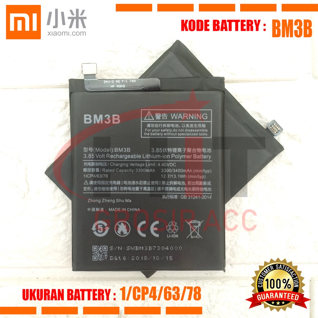 Baterai Battery Xiaomi BM3B / MI MIX2 Original