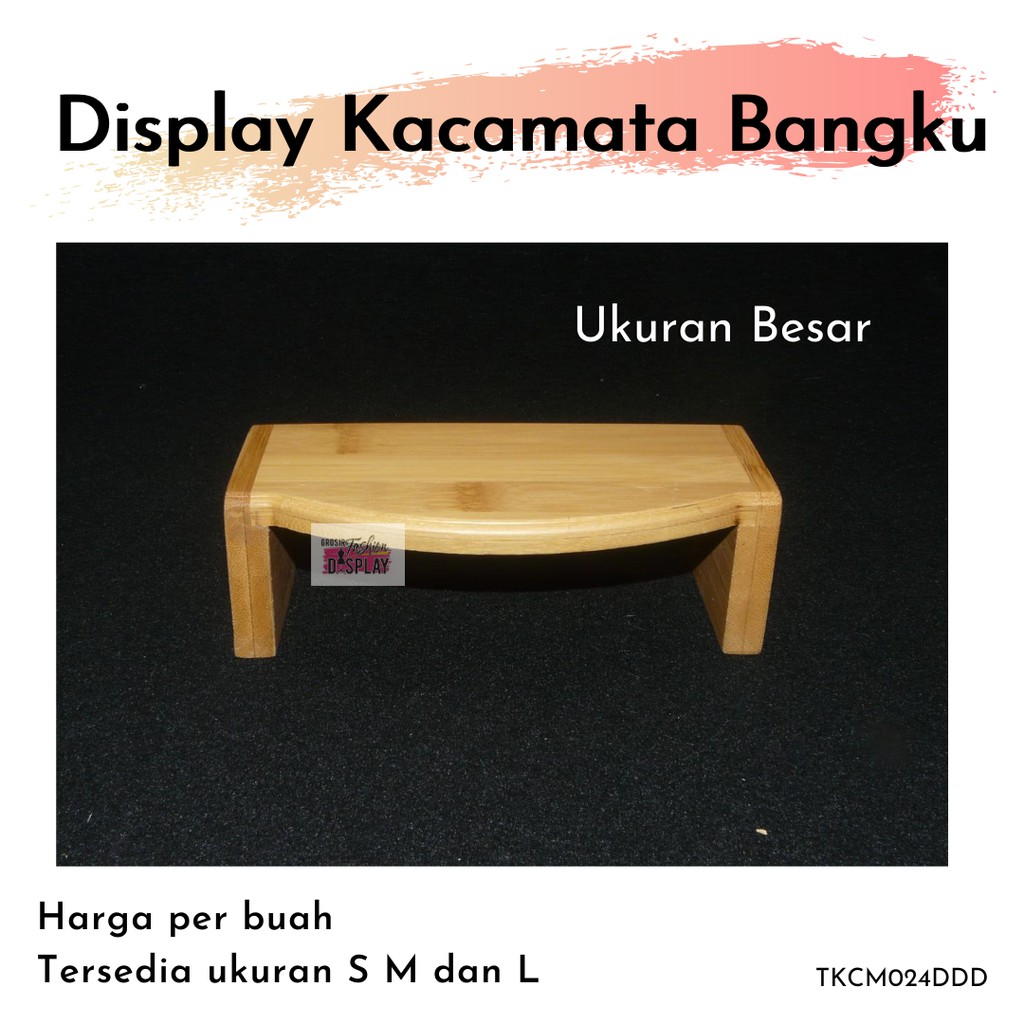 Display Kacamata Kayu Unik Stand Pajangan Kacamata Bahan Kayu Murah Display Kacamata Kayu (BH)