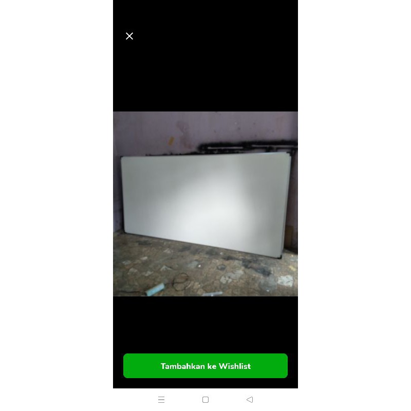 

papan tulis whiteboard gantung uk full 120x240 nonmaget