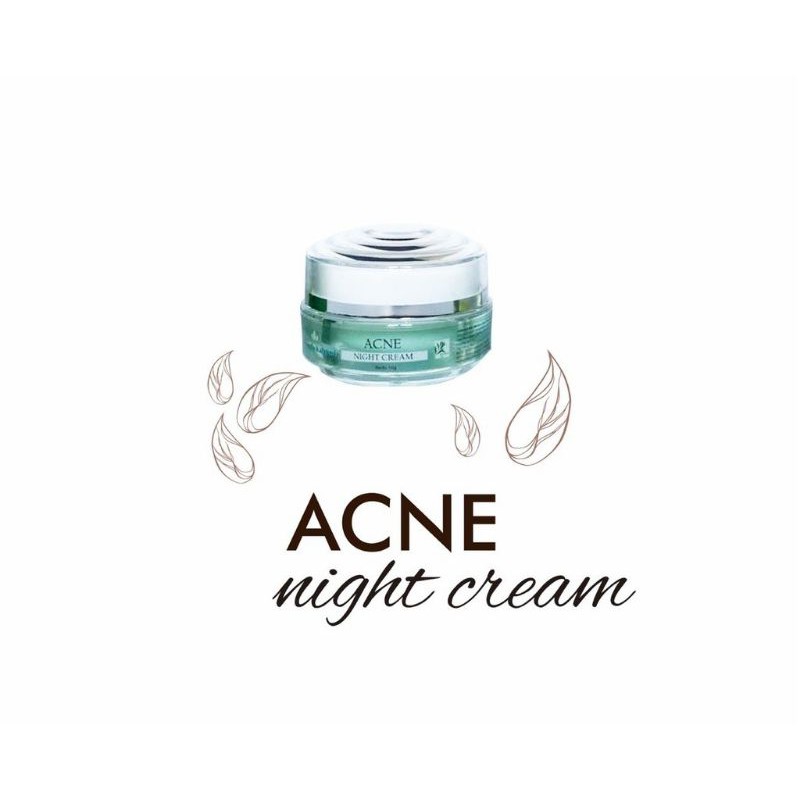 Acne clear Night Cream NK / Cream Wajah isi 10g