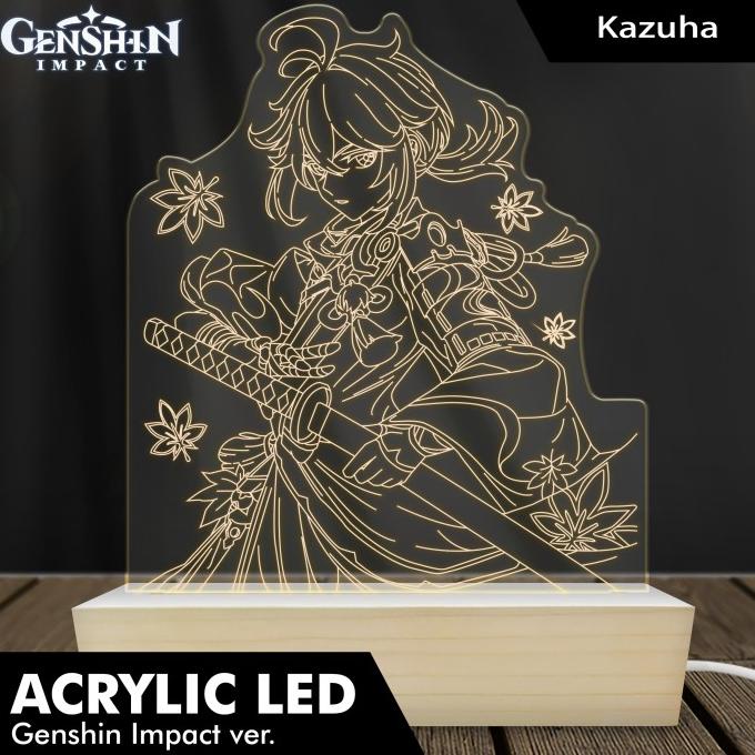 ] Acrylic LED custom Genshin Impact ver. ( Kazuha )