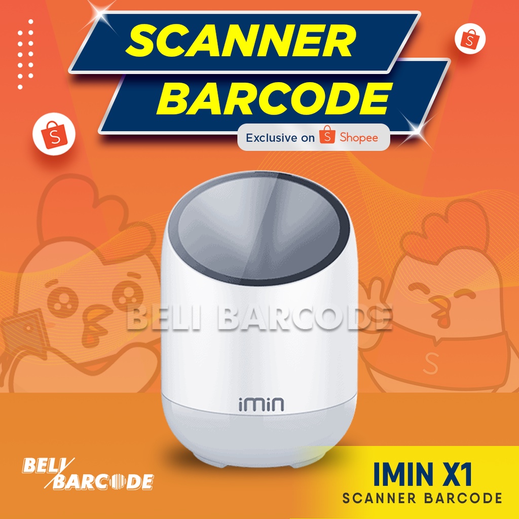 Scanner Barcode iMin X1 Scanner Duduk 1D 2D QR Code E-Faktur