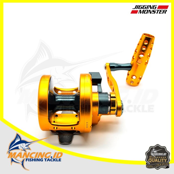 Termurah.. Alat Pancing Fishing Reel Jigging Monster Gt Pro 500 Narrow Pe5N Cv