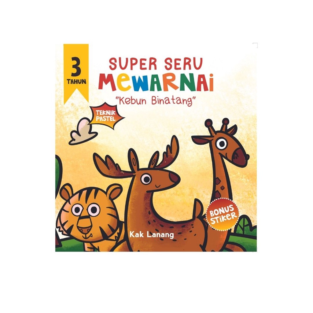 Buku Anak : Super Seru Mewarnai Kebun Binatang / Buku Mewarnai / Buku Anak 3 Tahun