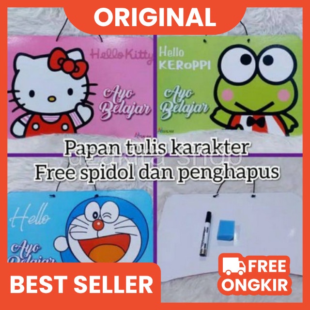 

PAPAN TULIS KARAKTER UKURAN 45X30 FREE SPIDOL DAN PENGHAPUS